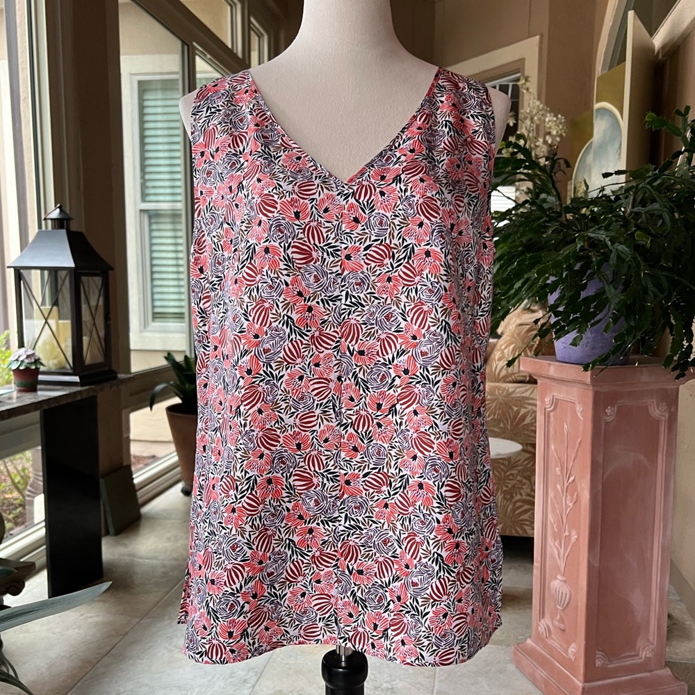 Tank silk top by Hugo Boss, size 10.